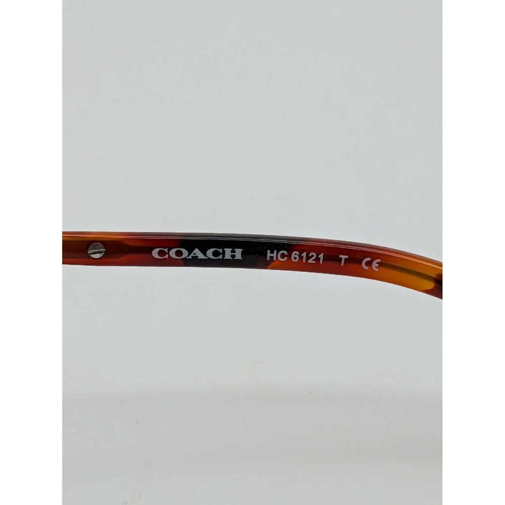 Coach HC 6121 Shea Dark Tortoise Grey Multi Cat Eye Eyeglasses Frames 53-17-140